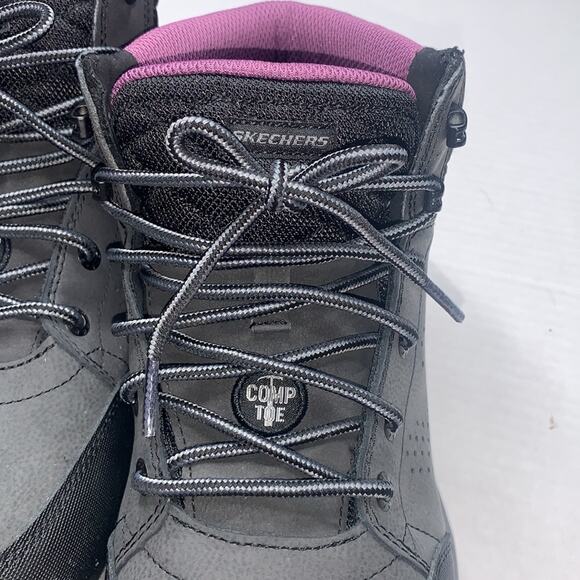 SKECHERS Women’s Work McColl Comp Toe Work Boot. Waterproof. Black. Size 8.5 - Picture 6 of 16